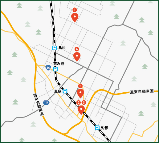 豆腐づくり・工場見学・バーベキュー・温泉　冬の一日コースの地図画像
